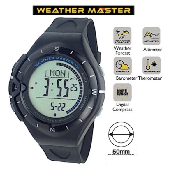 Weather Master VII Other - Weather Master SWISS Sensor Altimeter Barometer Compass Hiking Sports Watch